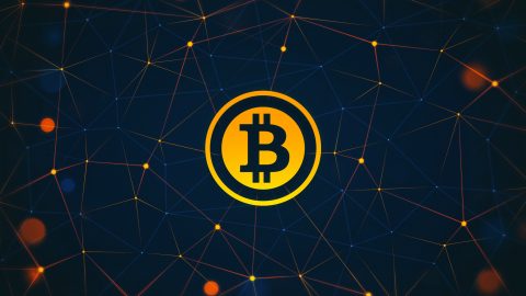 仮想通貨のビットコインの画像