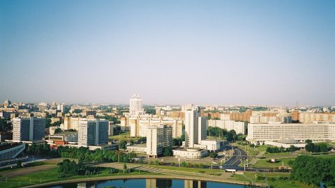 ベラルーシの首都ミンスクの風景