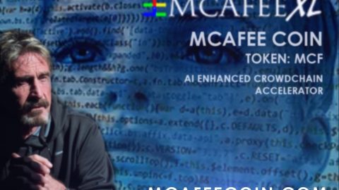 mcafeecoinのICOとマカフィー氏の画像