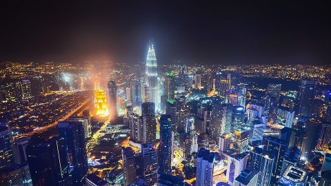 Nightlife Cityscape Kuala Lumpur City Malaysia